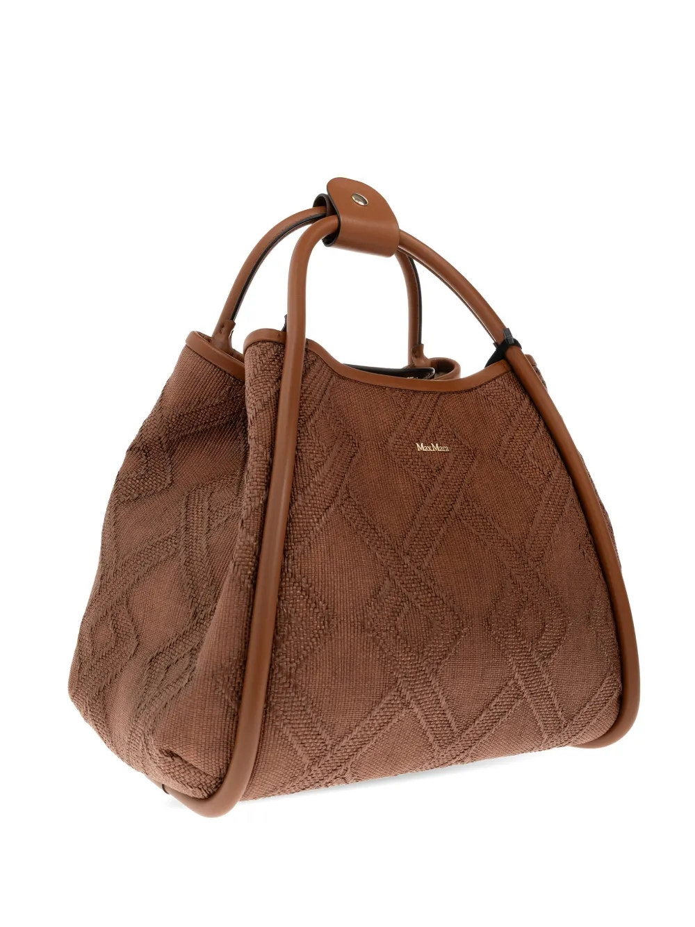 Max Mara Marine shopper met imitatiebont Bruin