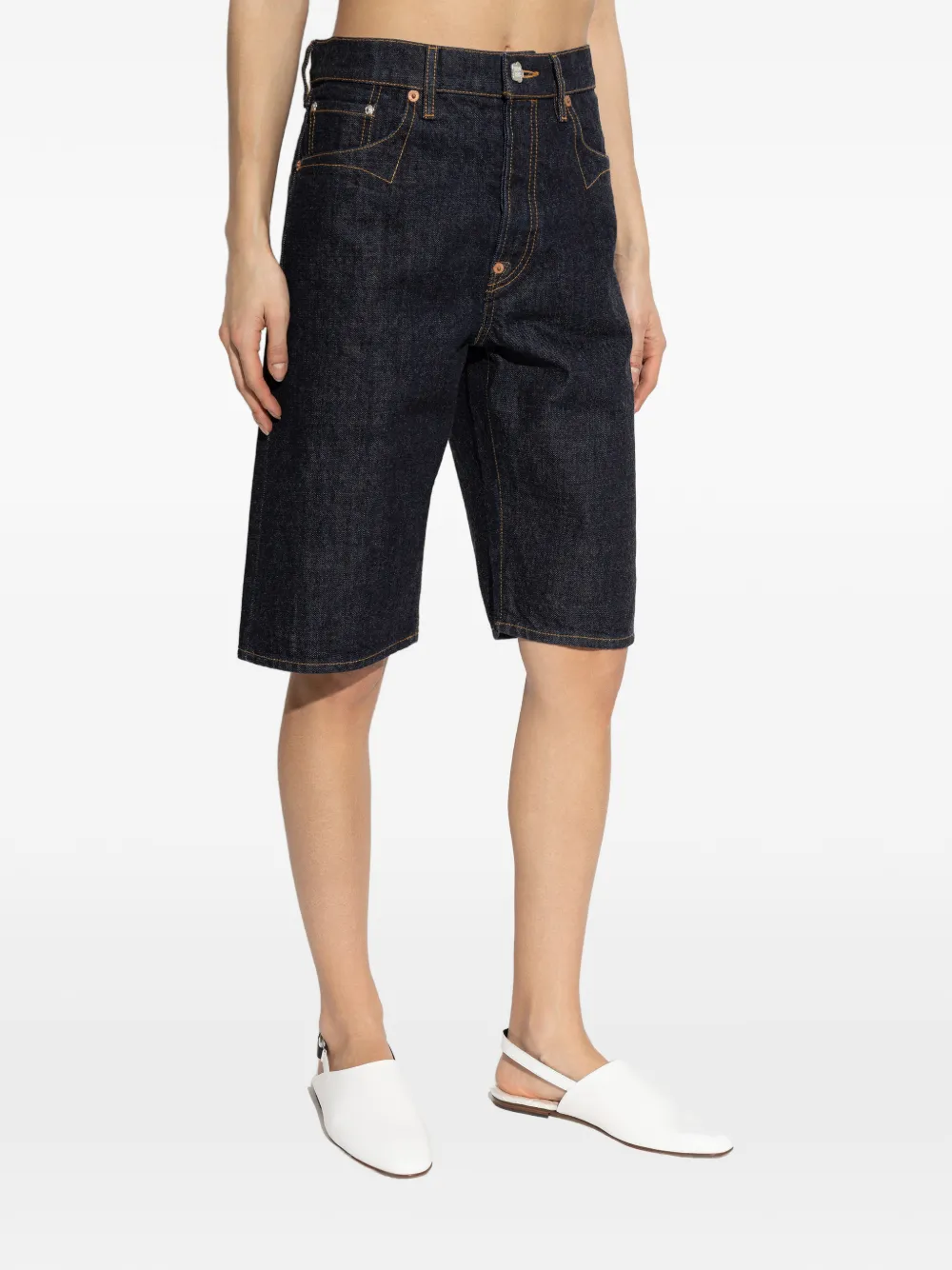  Kenzo Knee-length Denim Shorts - Blue 