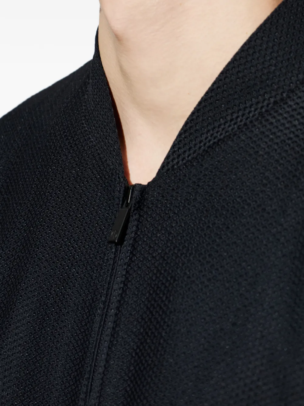 Giorgio Armani Bomberjack met geborduurd logo Zwart