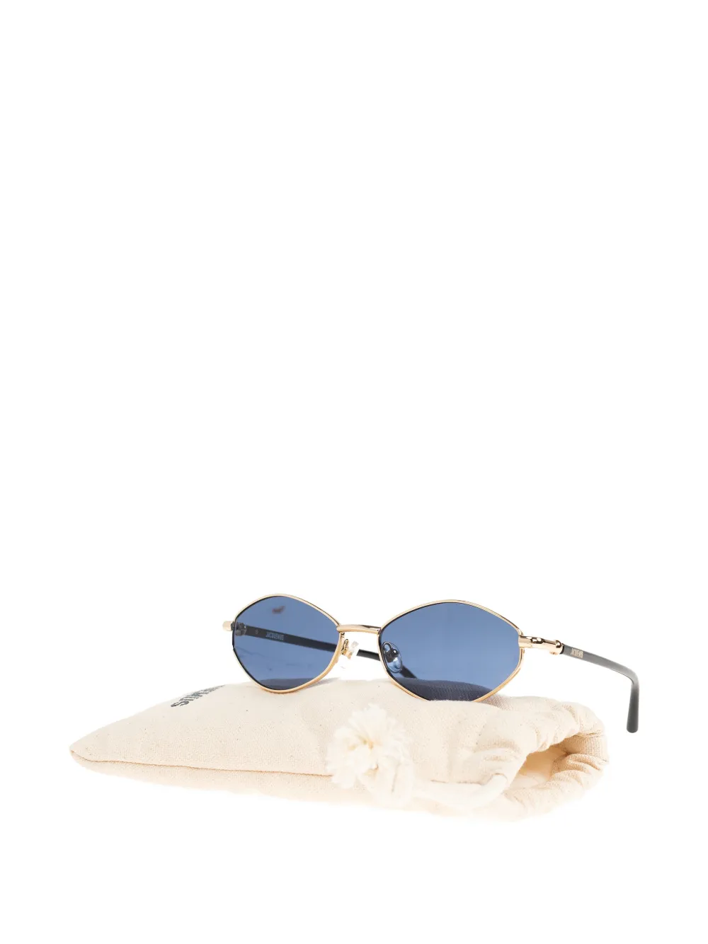  Jacquemus Oval-frame Sunglasses - Gold 
