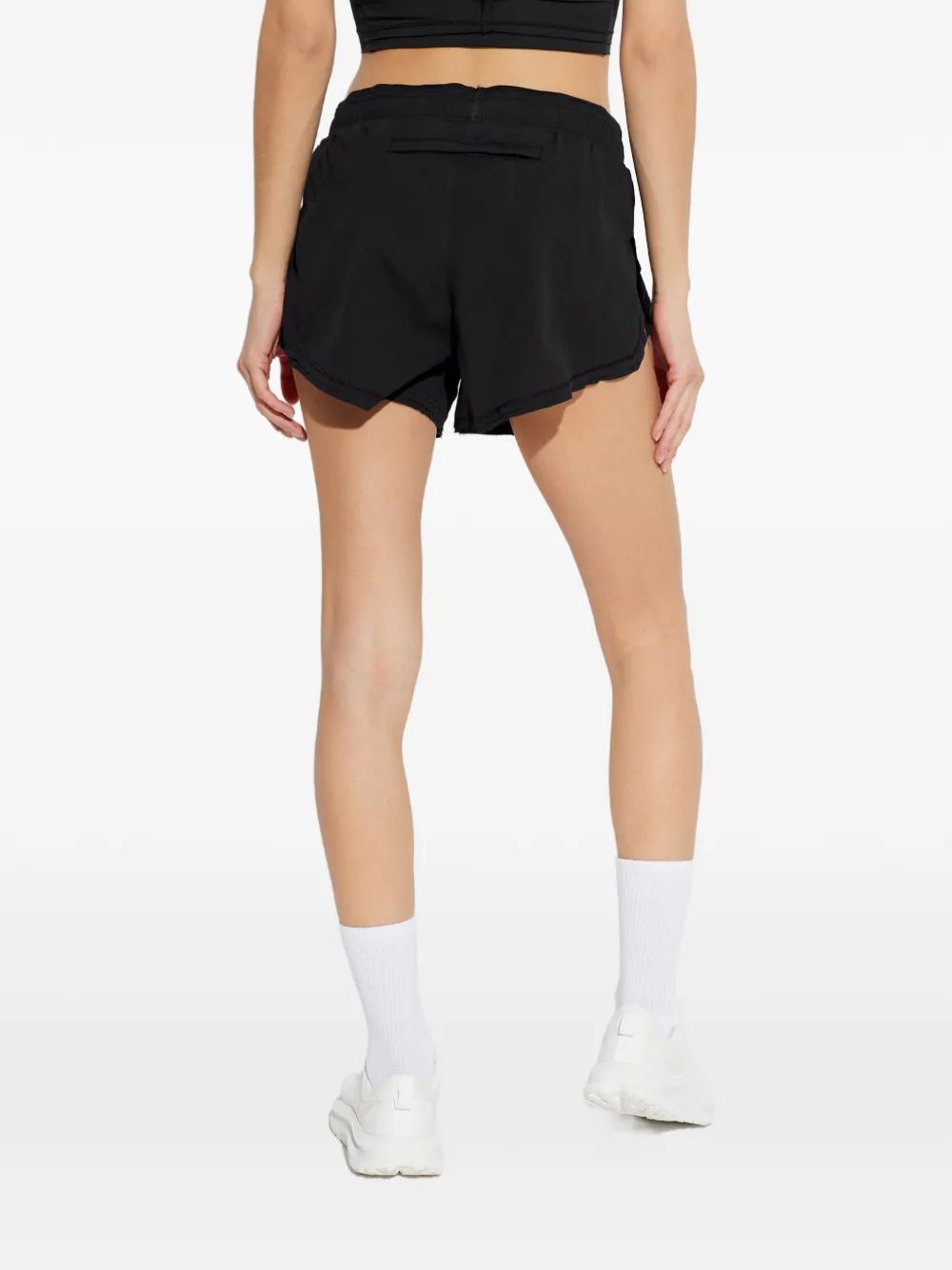 Y-3 Mini-shorts met logodetail Zwart
