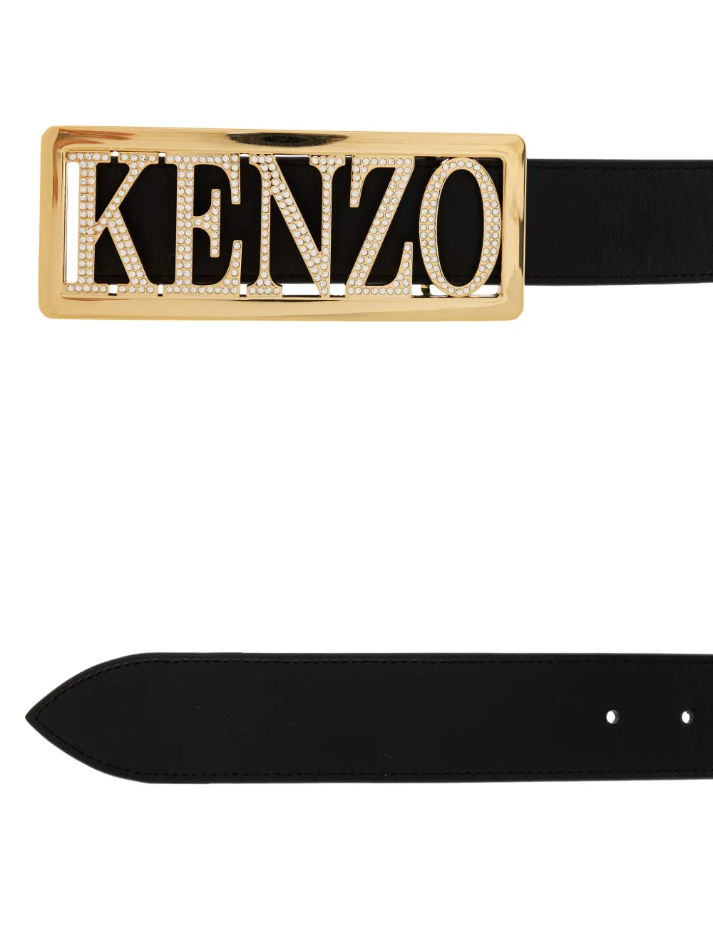 Kenzo Grote riem met logoplakkaat Zwart