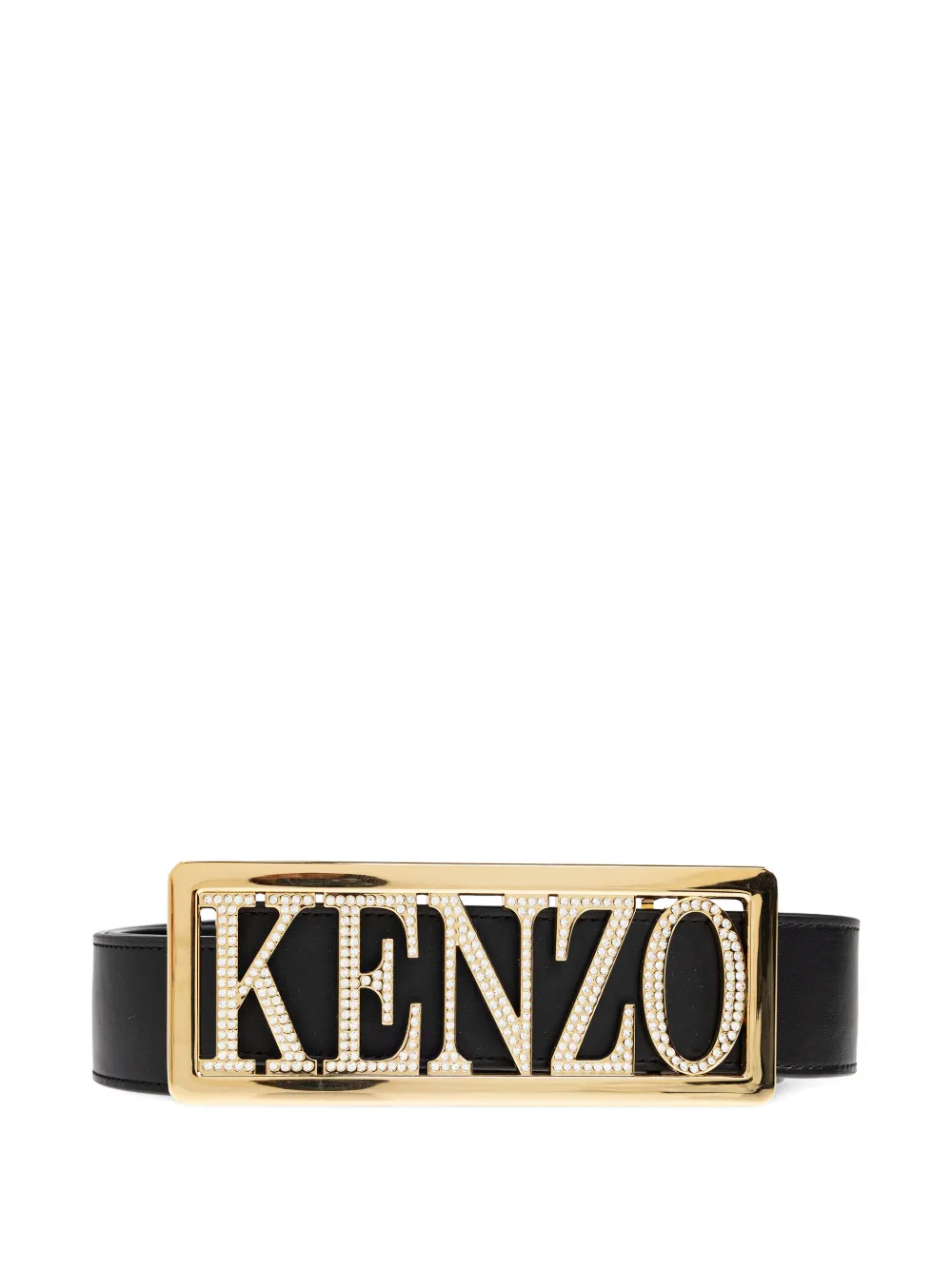Kenzo large logo-plaque belt - Nero