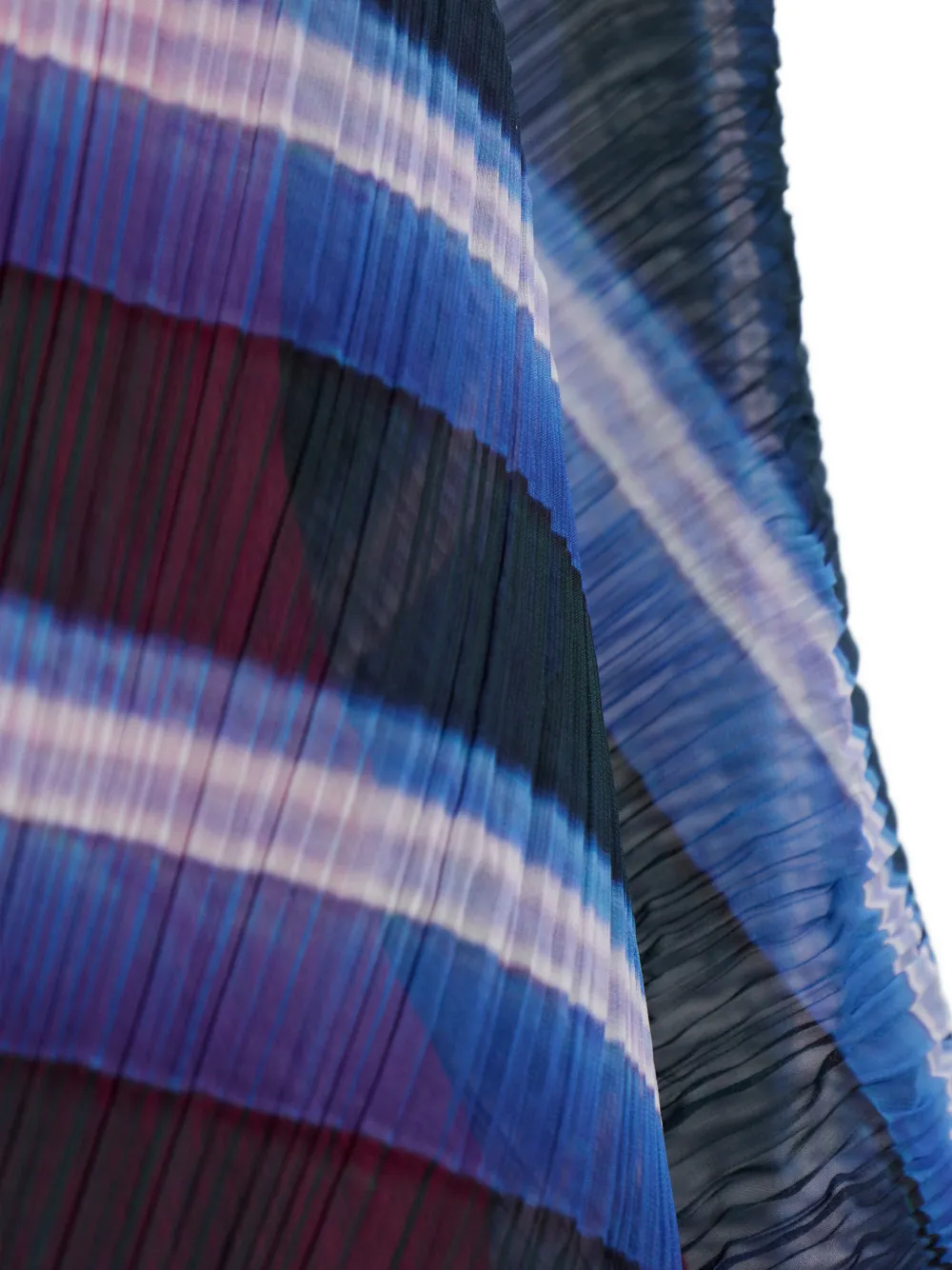 Pleated-Patterned Poncho