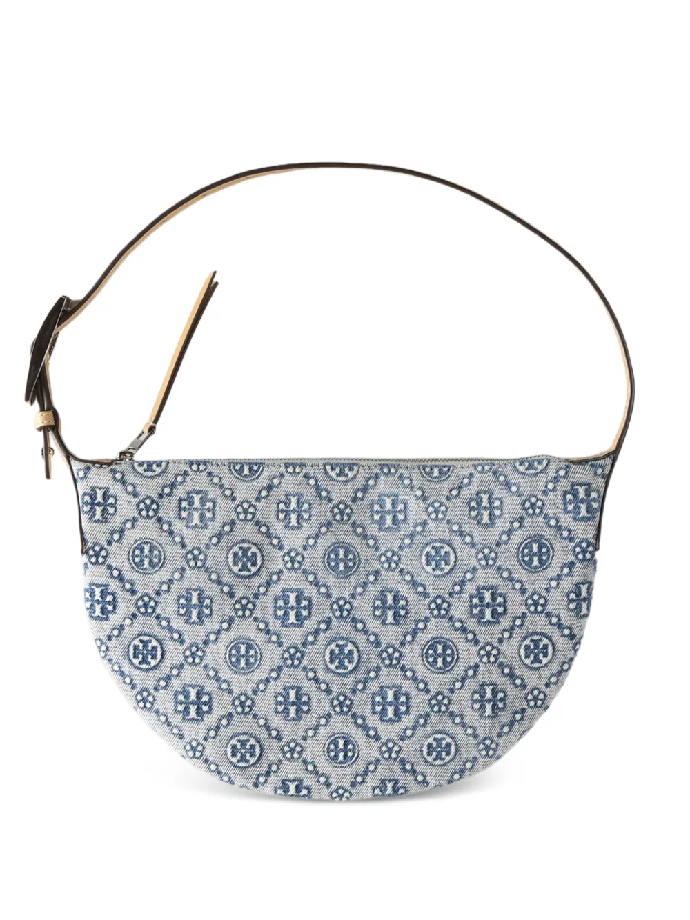 Tory Burch small logo-patterned tote bag - Blu