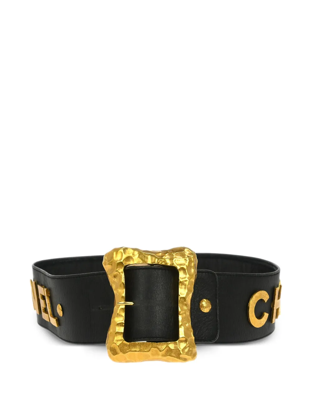 CHANEL Pre-Owned 1990s leather belt - Nero