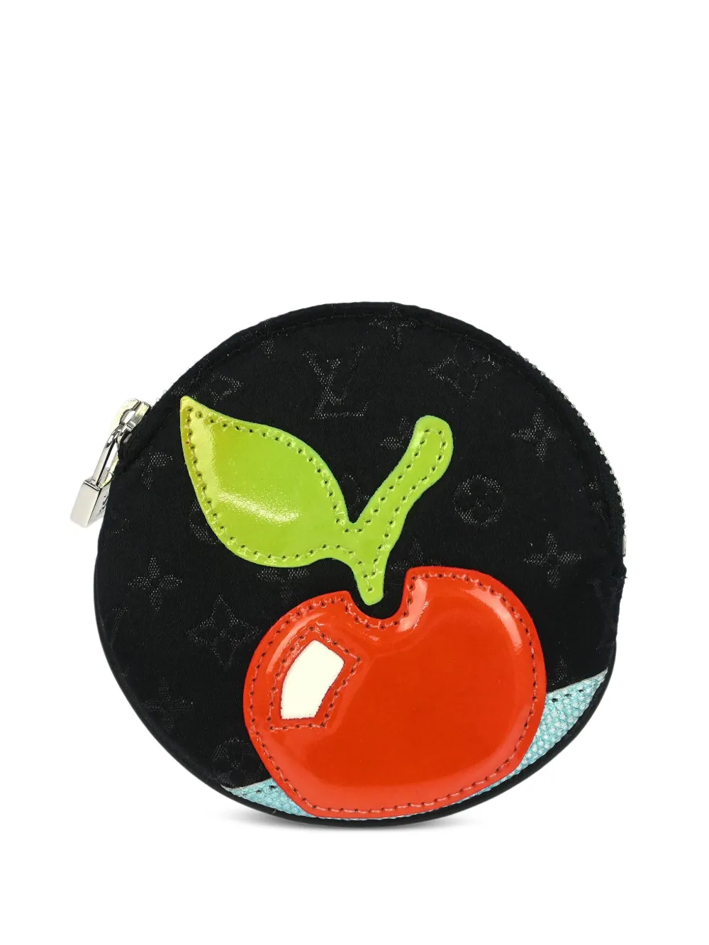 Louis Vuitton Pre-Owned 2002 appliqué zip wallet - Nero