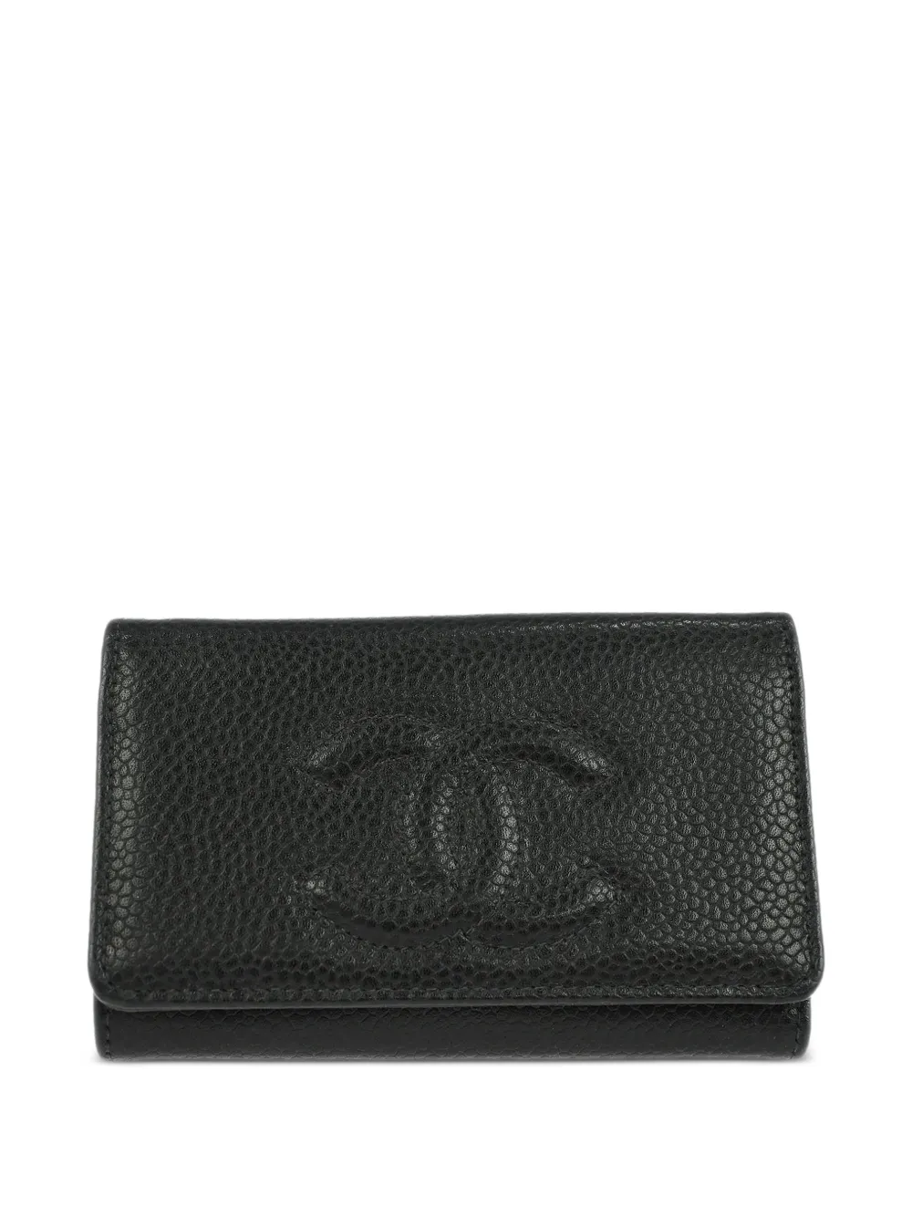 CHANEL Pre-Owned 1998 embossed key case - Nero