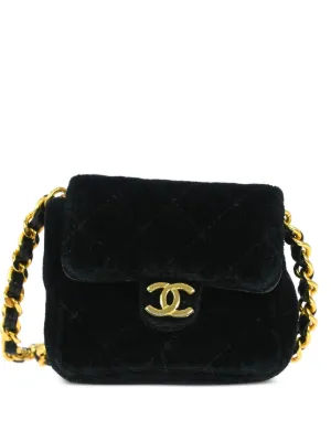 CHANEL Pre-Owned キルティング フラップバッグ | ブラック | FARFETCH JP