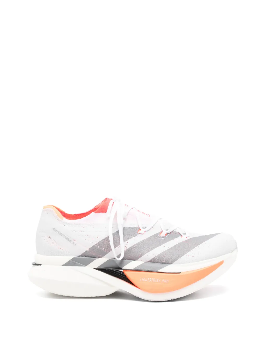 adidas Adizero Prime X3 Strung striped lace-up sneakers - Grigio
