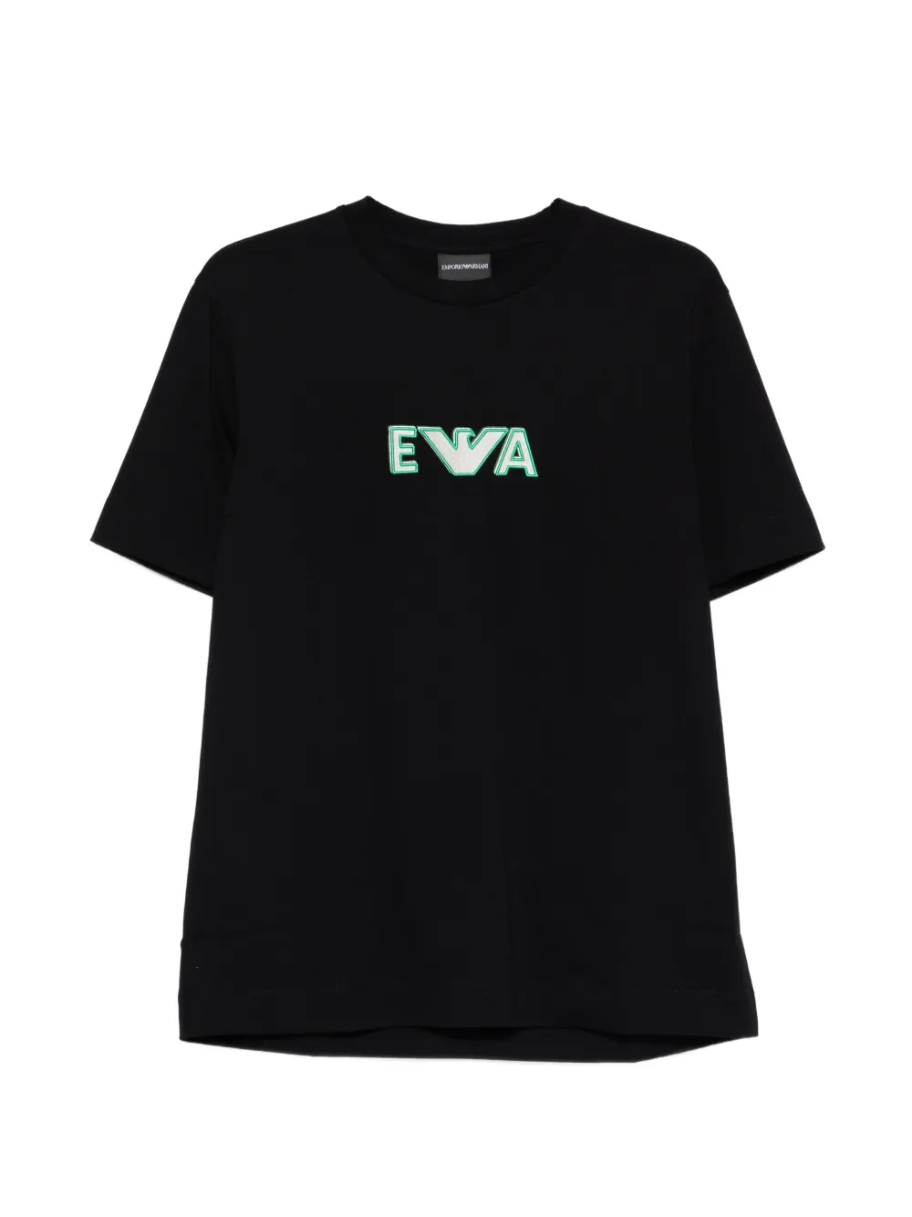 Emporio Armani logo-embroidered T-shirt - Nero