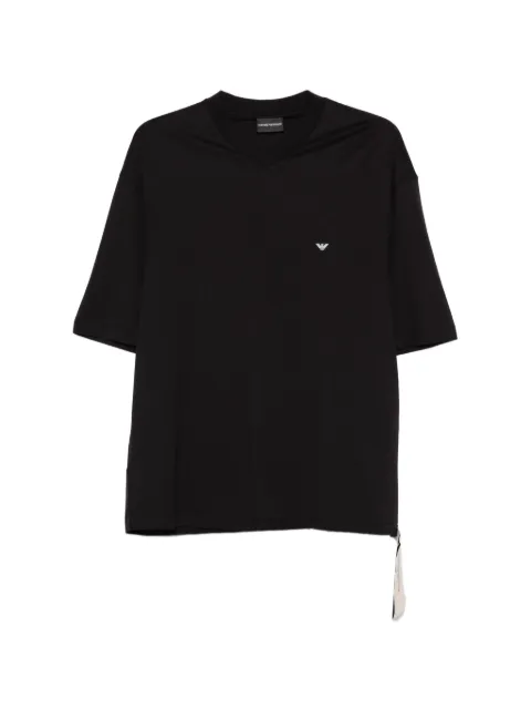 Emporio Armani playera con logo y cuello en V