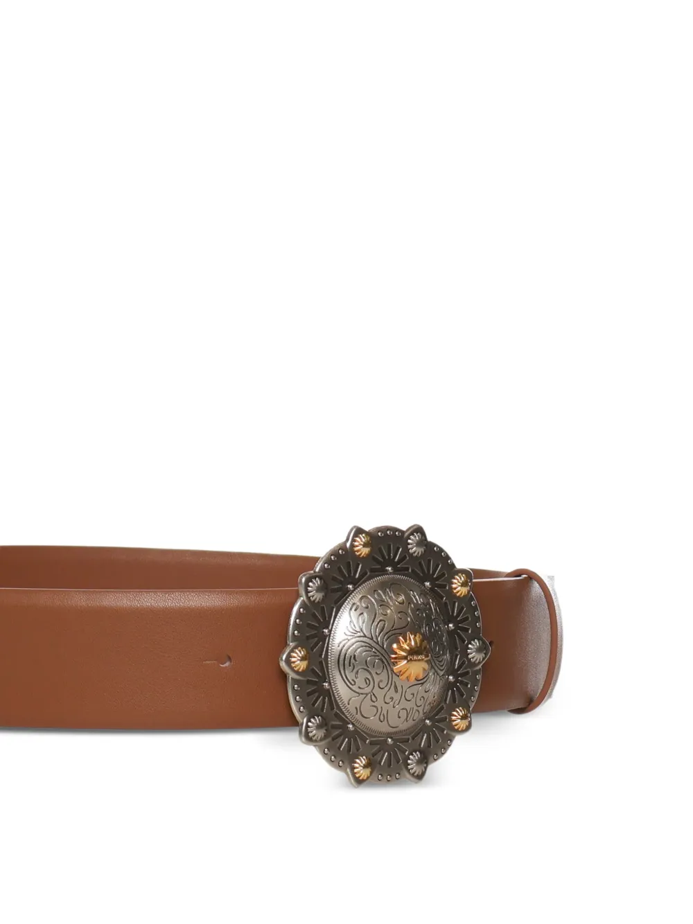 PINKO Leren riem Bruin