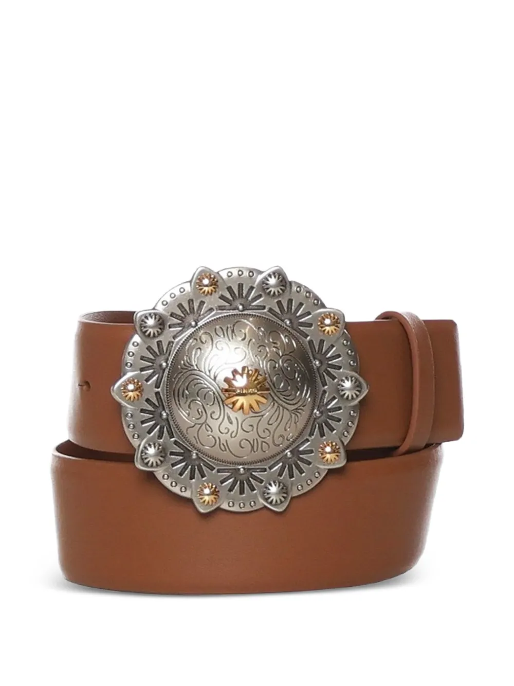 PINKO embellished leather belt - Marrone