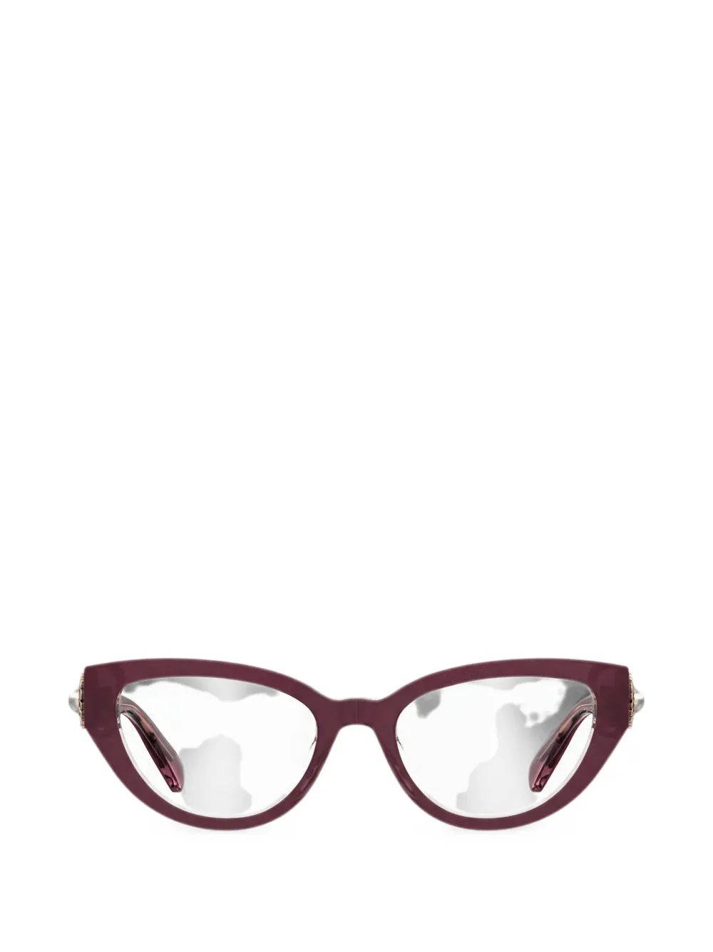 Moschino Eyewear cat-eye frame glasses - Rot