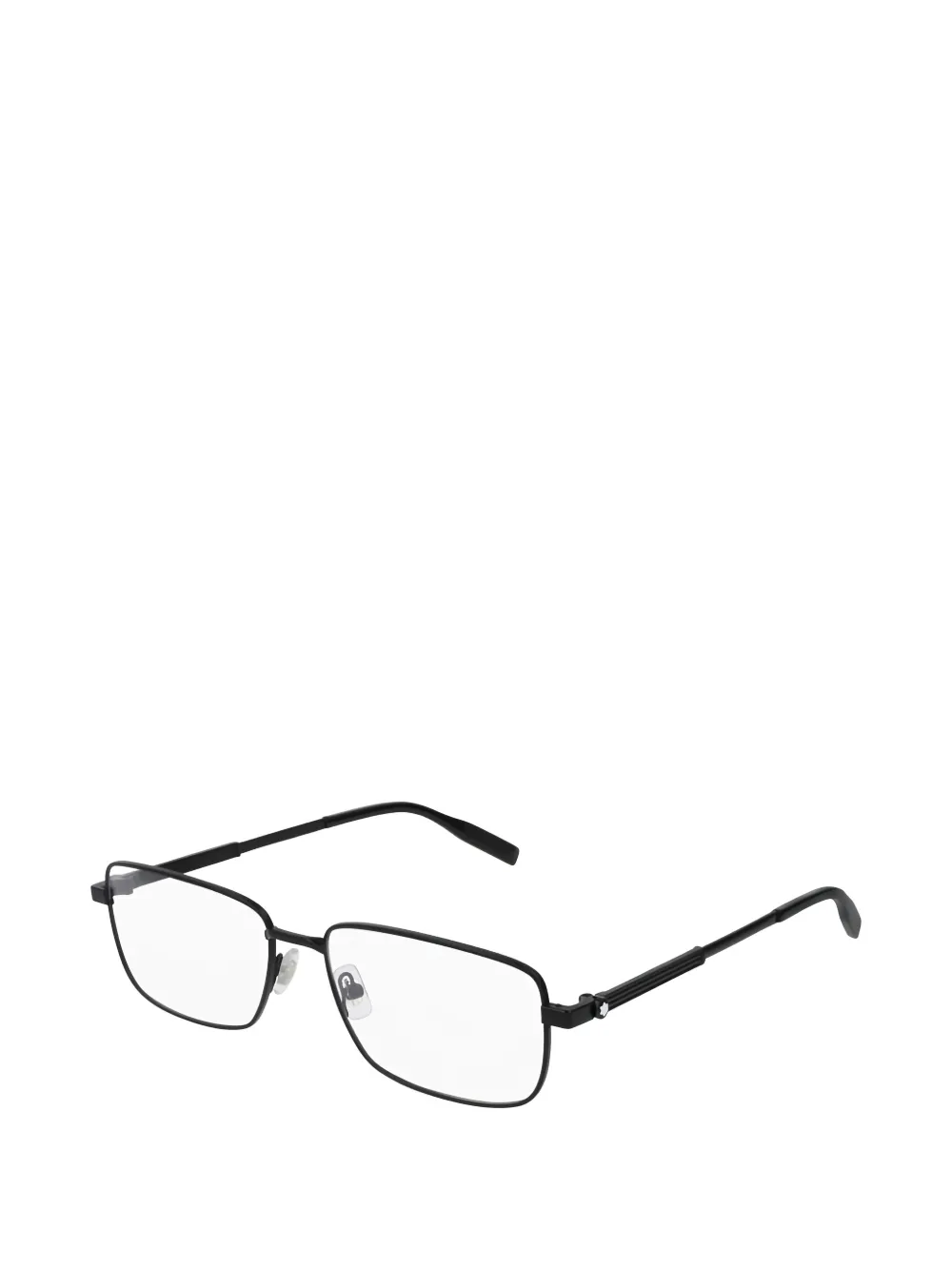 Montblanc Bril met rechthoekig montuur Zwart