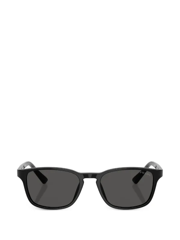 PRADA プラダ サングラス スクエアフレーム Prada Eyewear スクエアフレーム サングラス | ブラック | FARFETCH JP