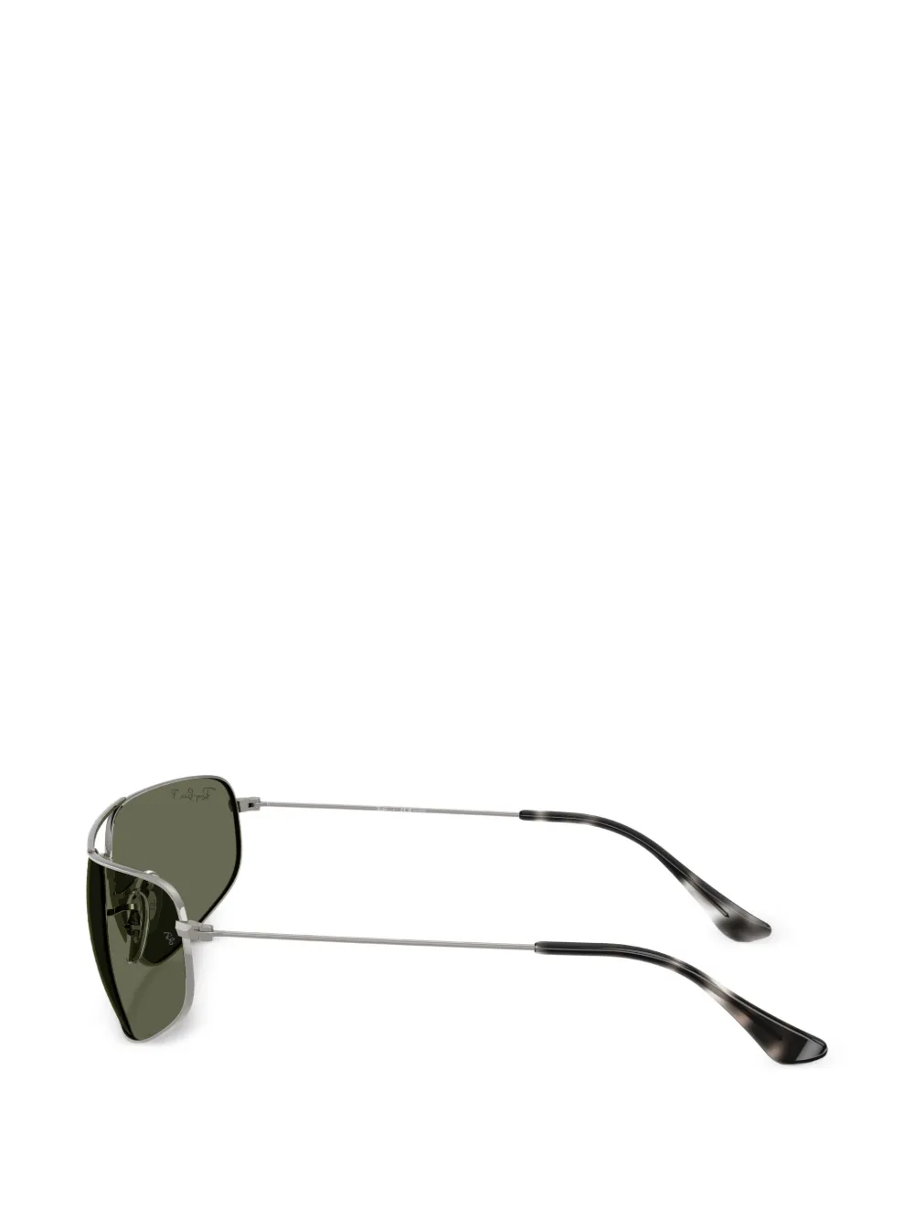 Ray-Ban Zonnebril met rechthoekig montuur Grijs