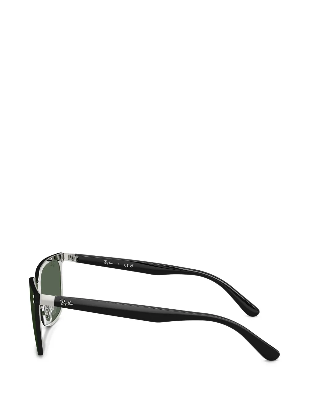 Ray-Ban Zonnebril met vierkant montuur Zwart
