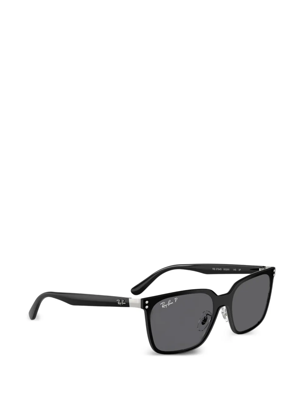 Ray-Ban Zonnebril met vierkant montuur Zwart
