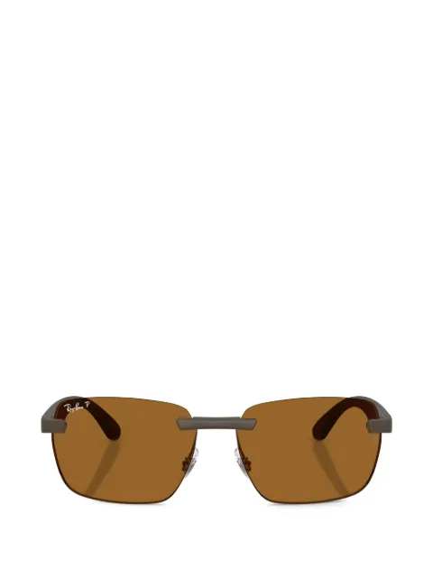 Ray-Ban rectangle-frame rimless sunglasses
