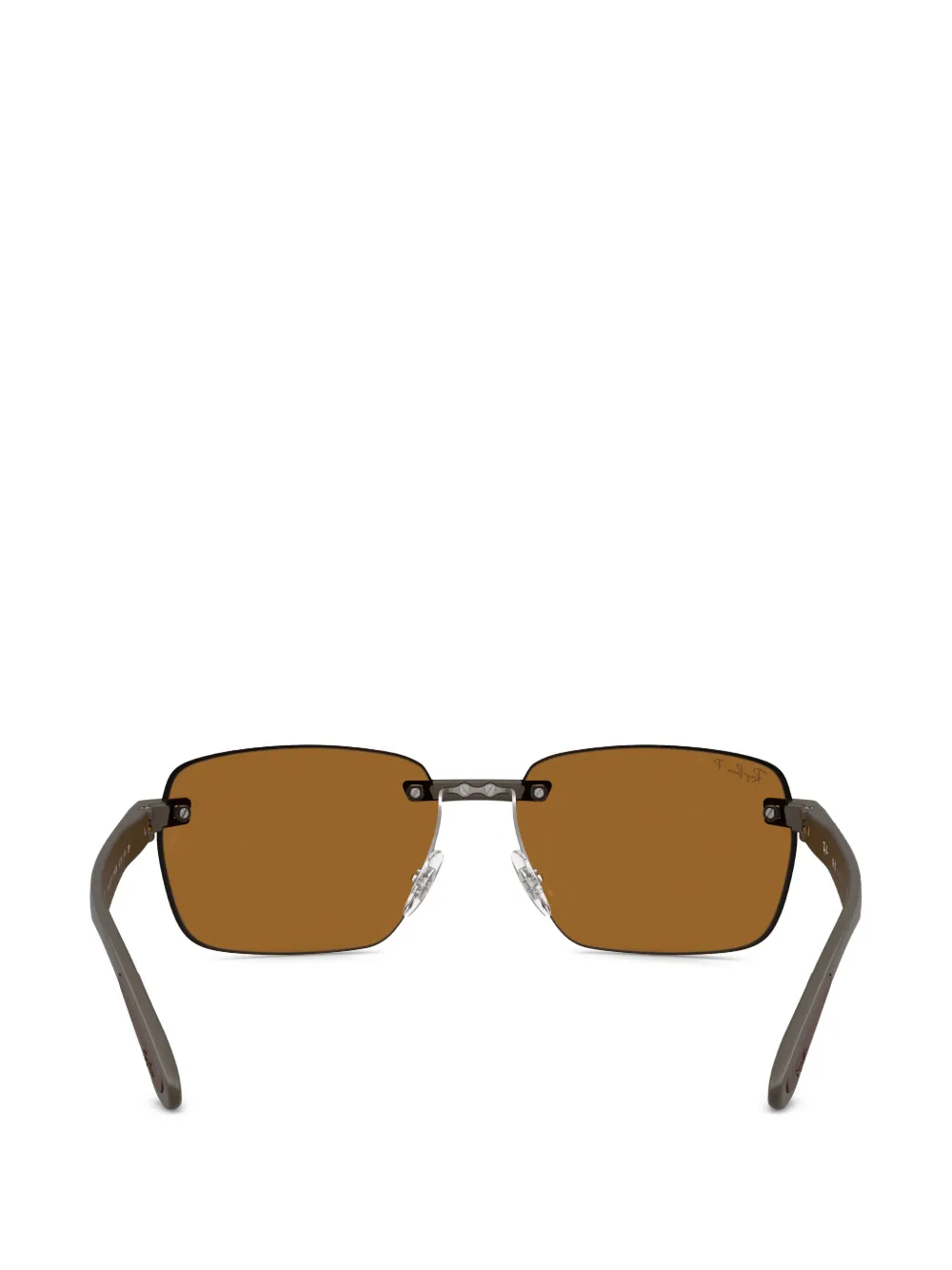 Ray-Ban Zonnebril met randloos montuur Bruin