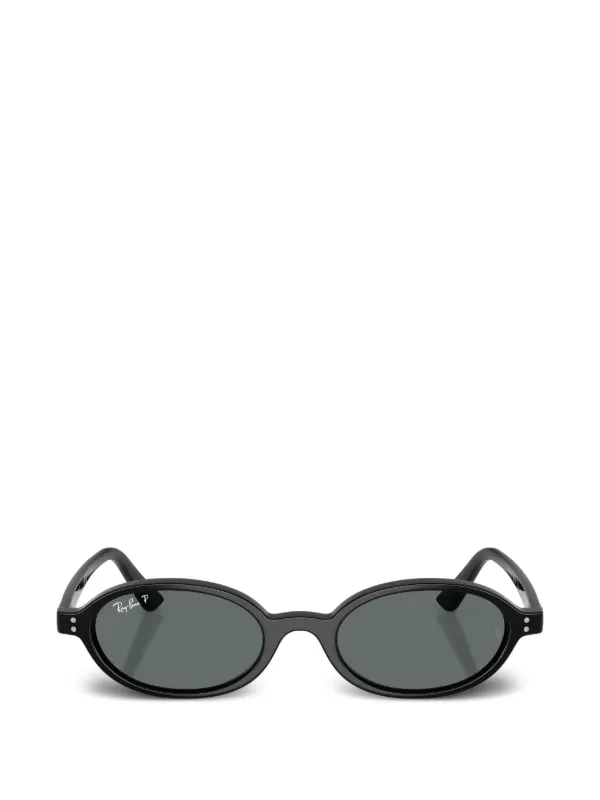 Ray-Ban オーバルフレーム サングラス | ブラック | FARFETCH JP