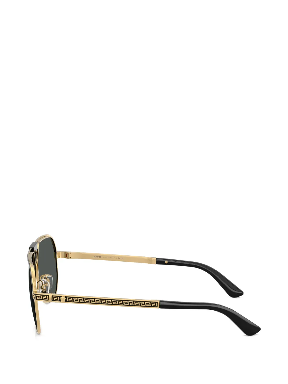 Versace Eyewear Medallion zonnebril met piloten montuur Zwart