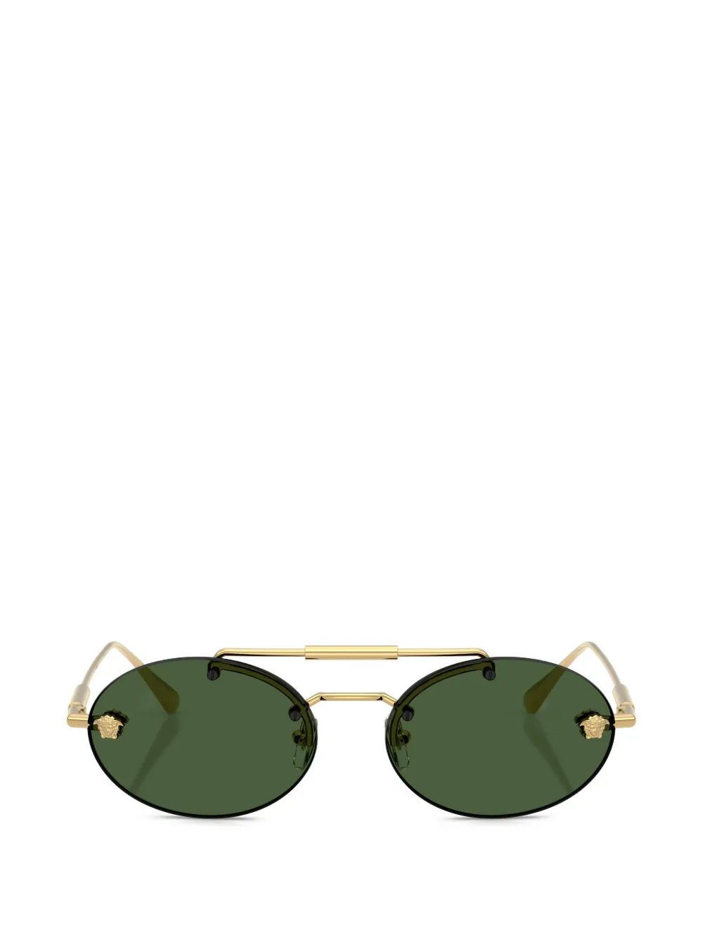 Versace Eyewear Occhiali da sole ovali - Oro