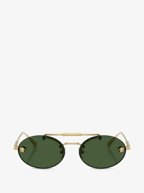Versace Eyewear 타원형 프레임 선글라스