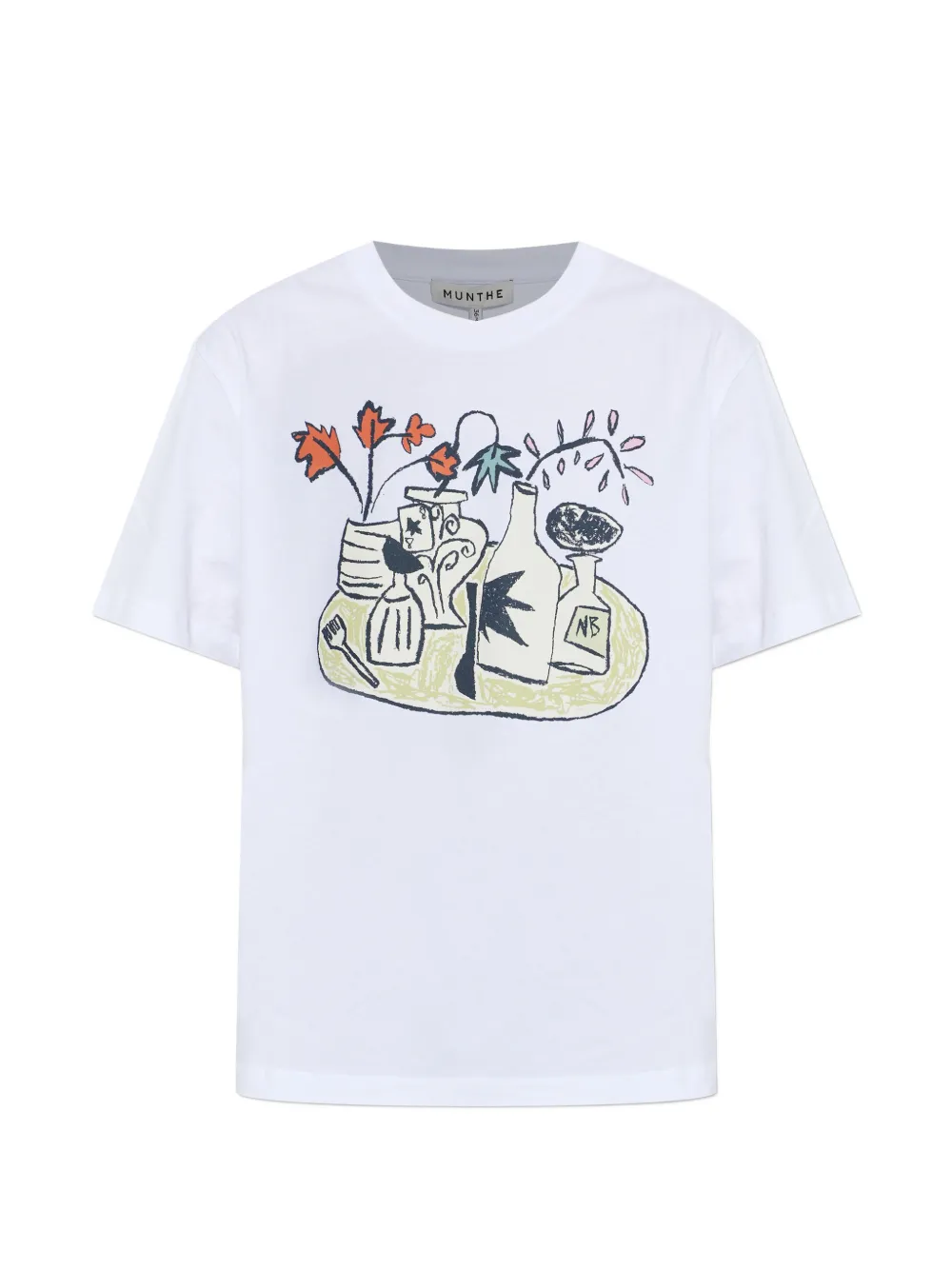 Munthe Print T-shirt In White