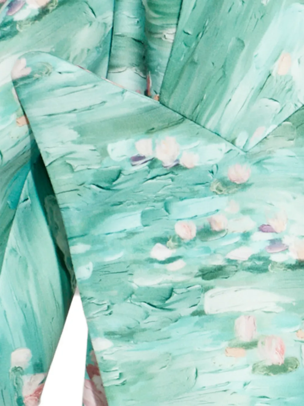 Balmain Jas met bloemenprint Groen