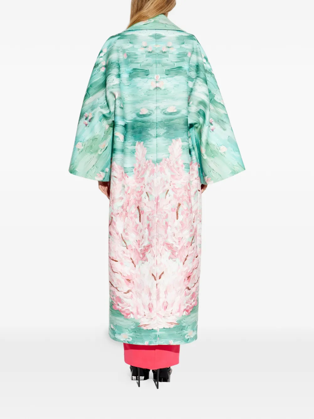 Balmain Jas met bloemenprint Groen