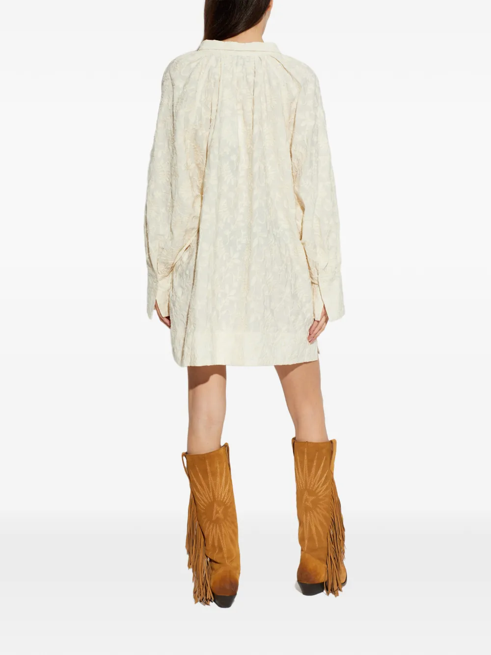 Betulli Floral Tie-Neck Mini Dress