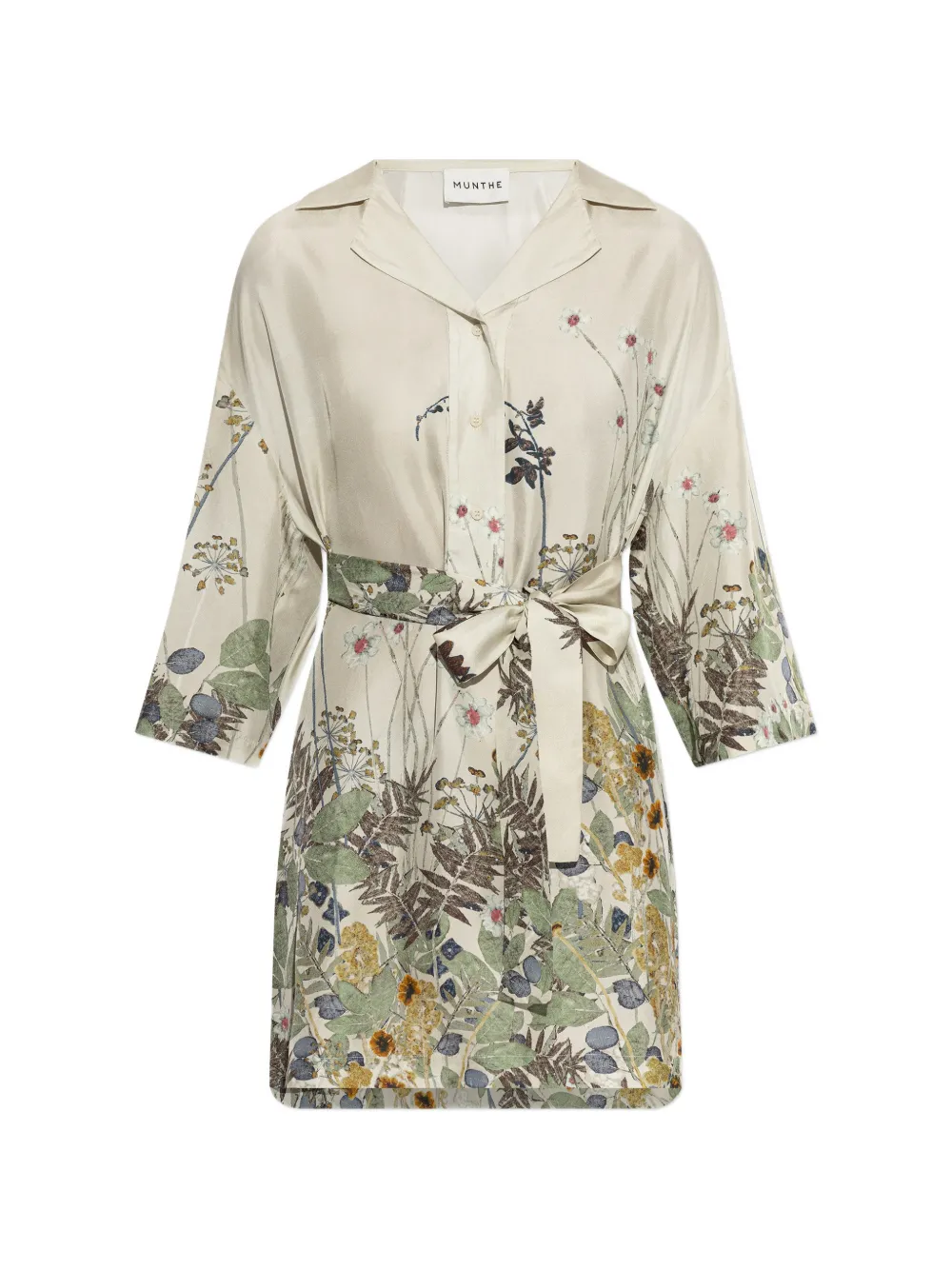 MUNTHE Ratana floral-print dress - Toni neutri