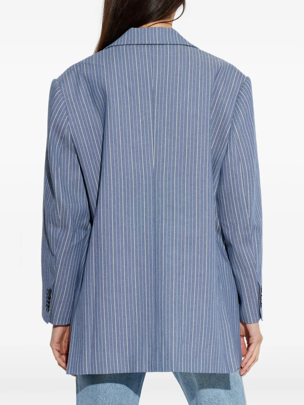 MUNTHE Blazer met krijtstreep en knopen Blauw