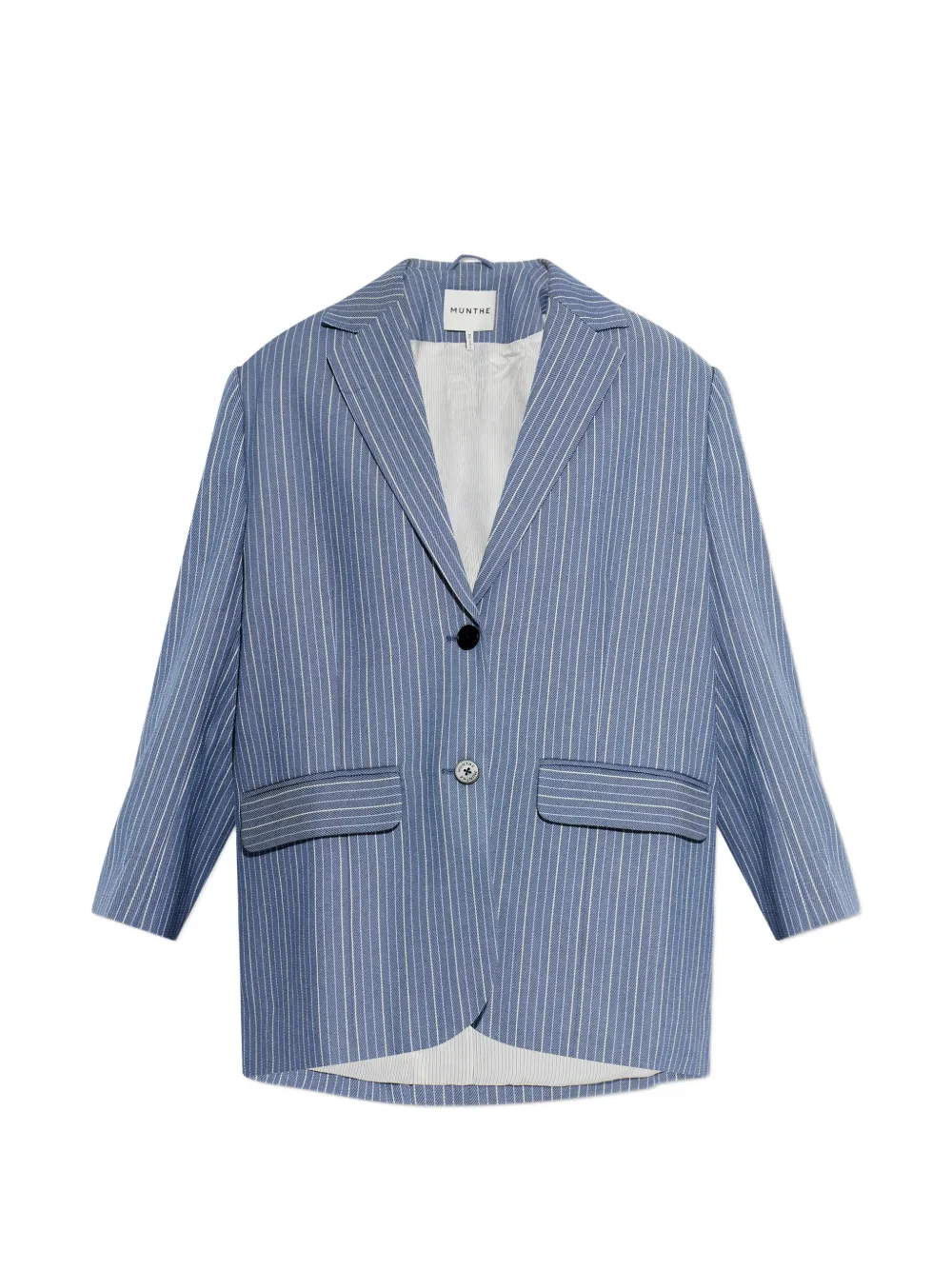 MUNTHE pinstripe button blazer - Blu
