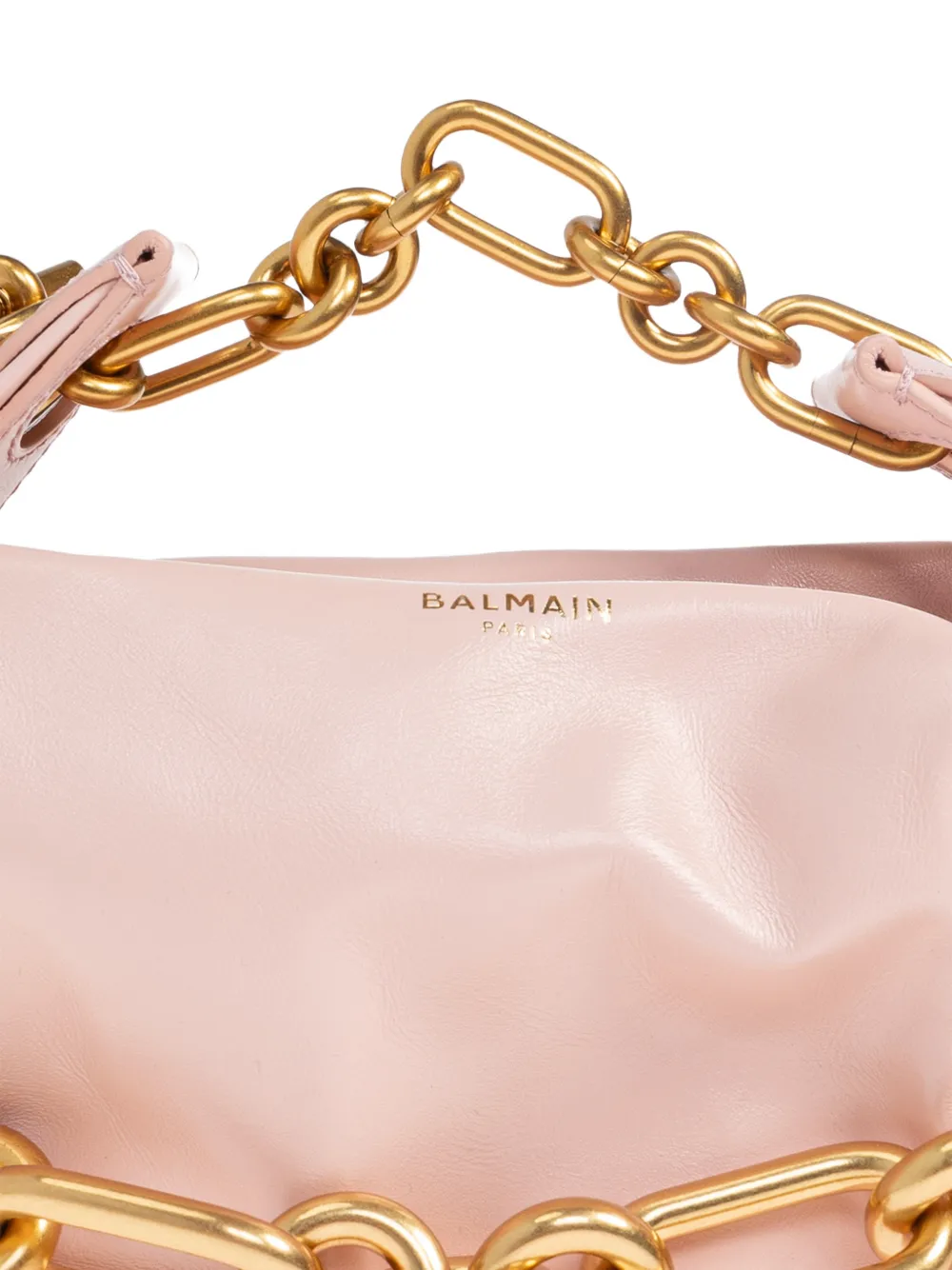 Balmain Sync leren mini-shopper met ketting en hangslot Roze