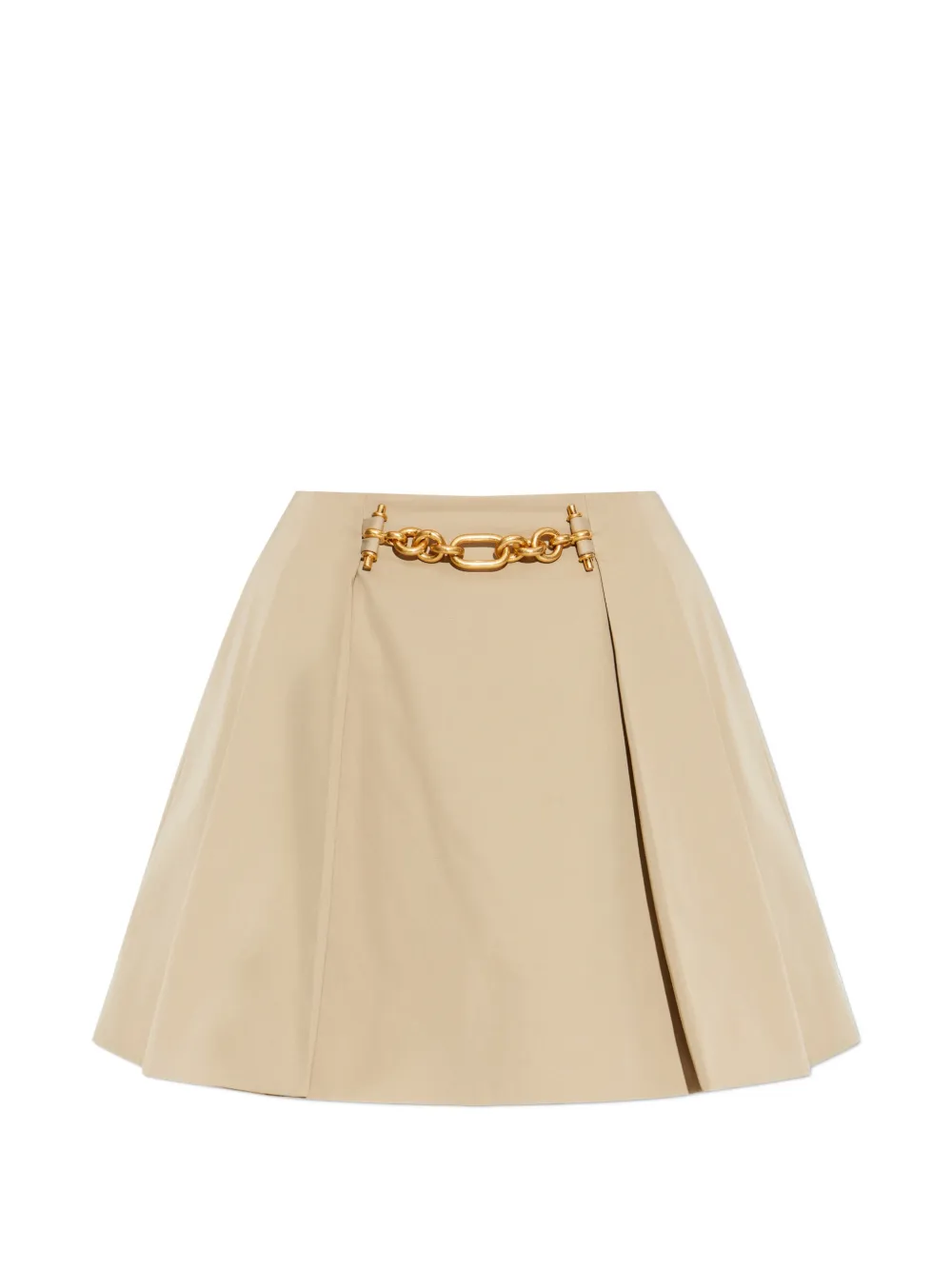 Balmain chain-embellished A-line skirt - Toni neutri