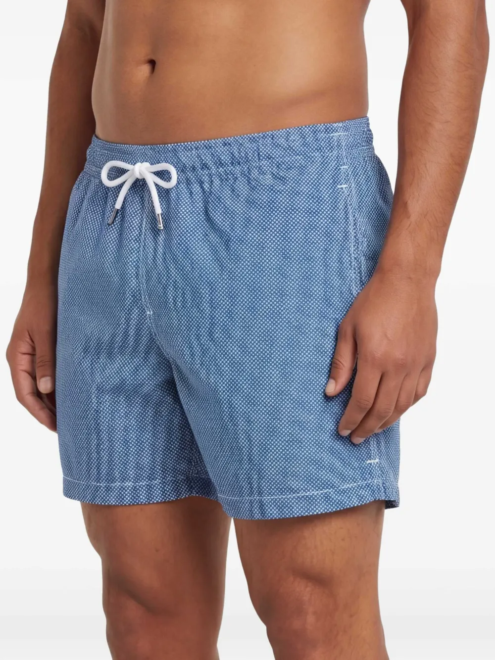 Fedeli Zwembroek met trekkoord en patroon Blauw