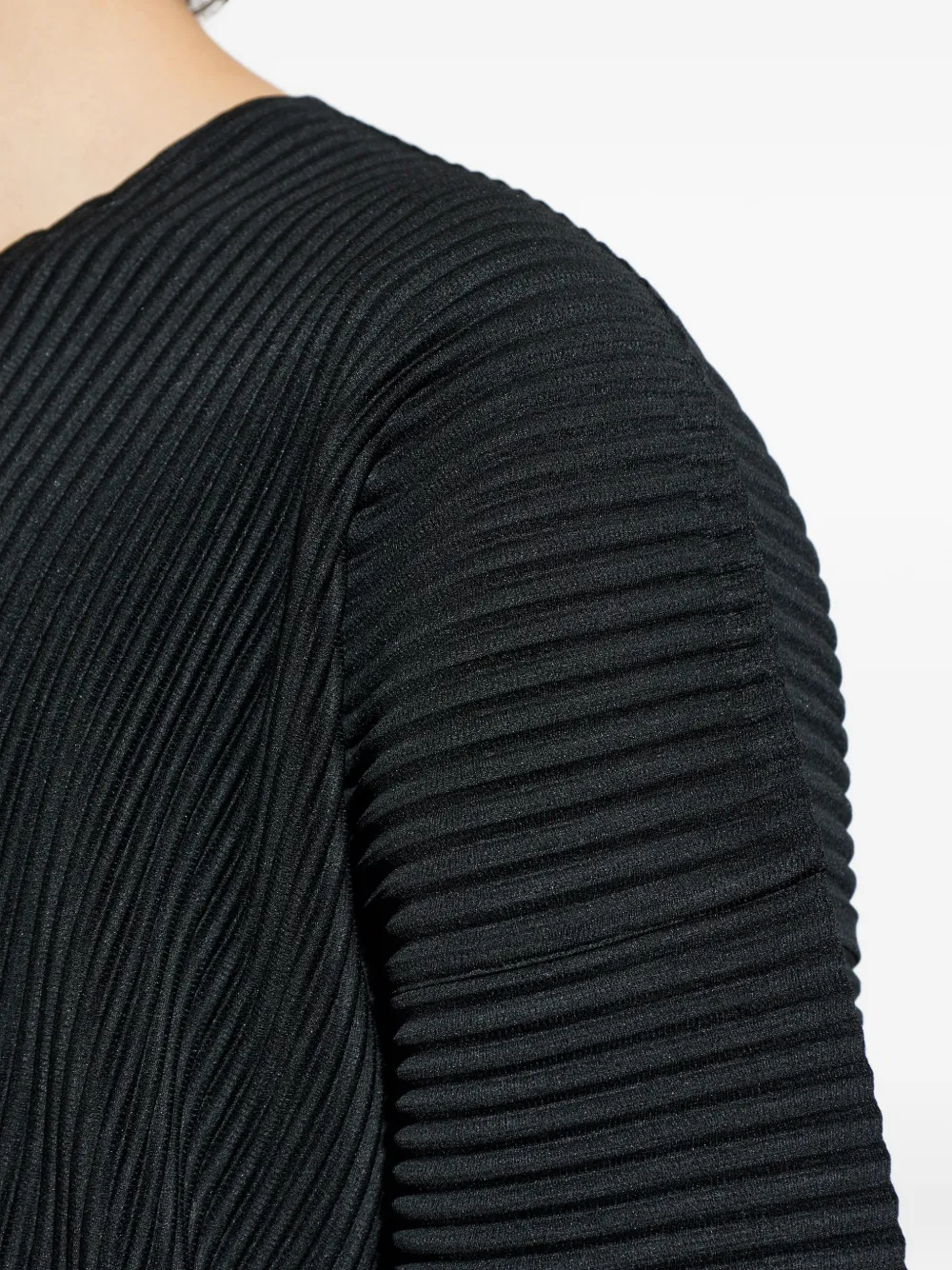 Homme Plissé Issey Miyake Geplooid T-shirt Zwart