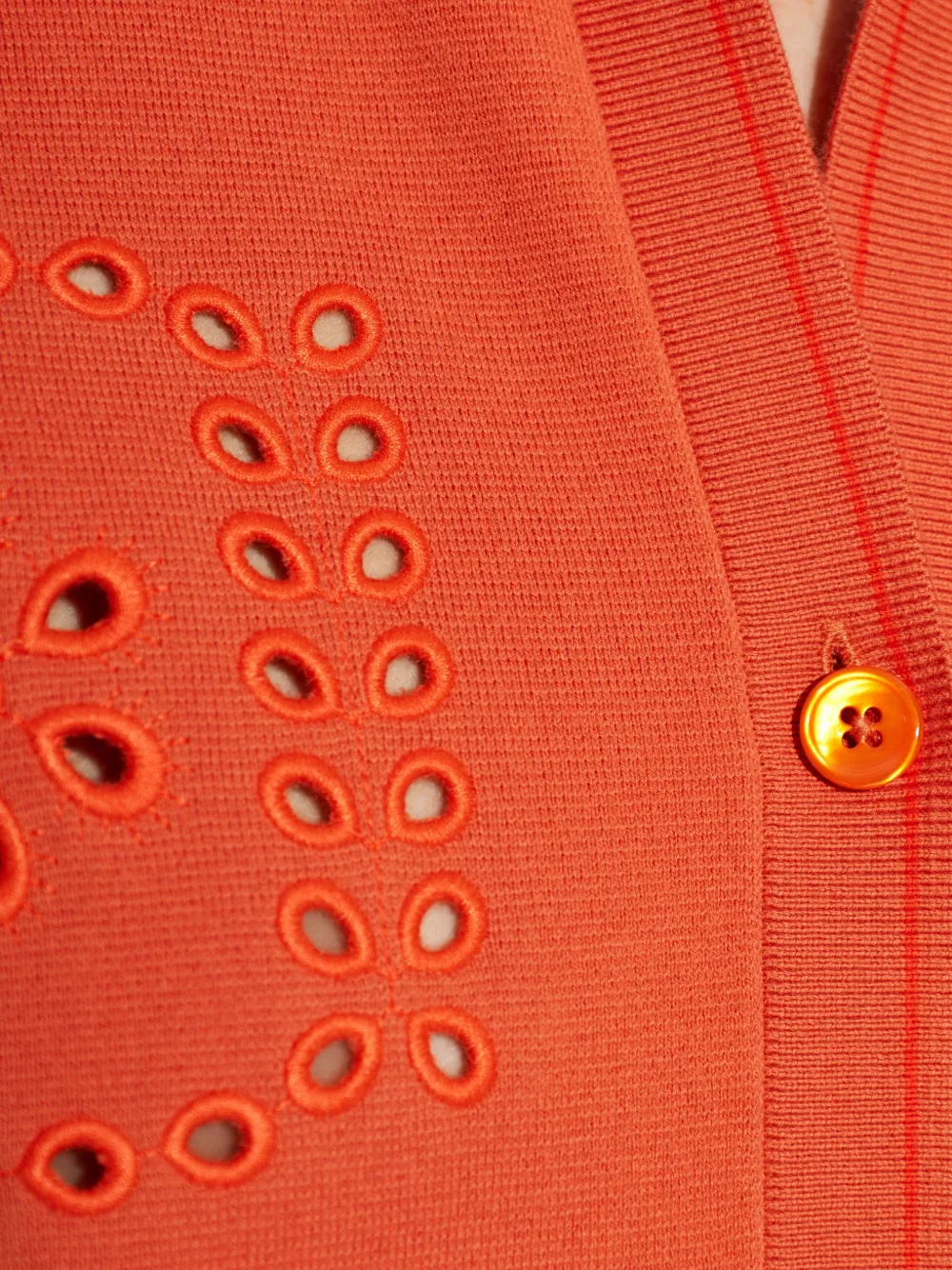 PS Paul Smith Blouse met broderie anglaise Oranje