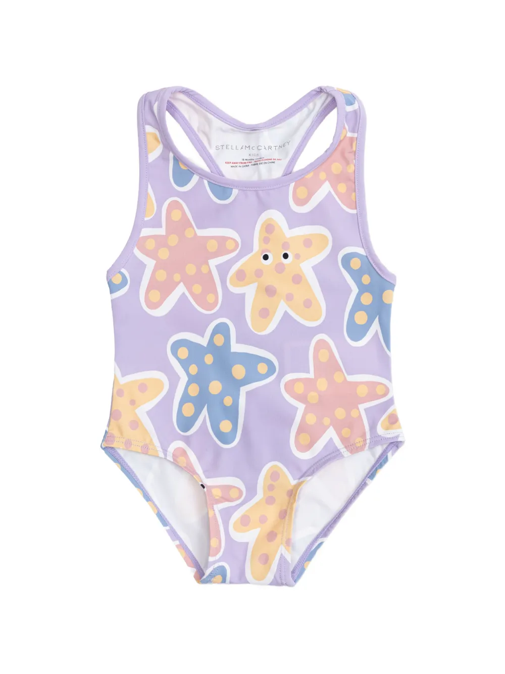 Stella McCartney Kids starfish-print swimsuit - Viola