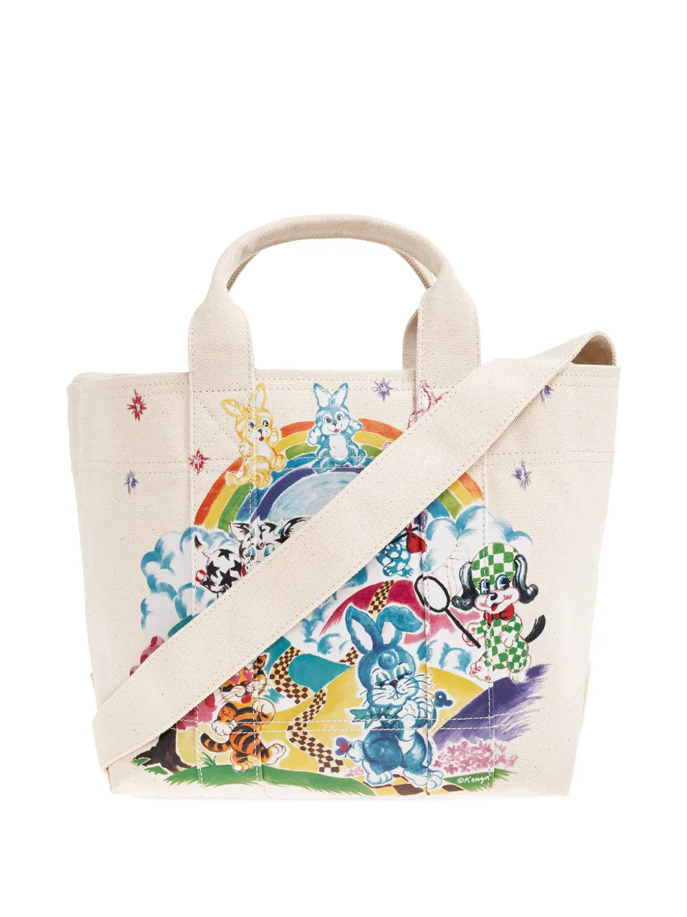 Kenzo small Cartoon tote bag - Toni neutri