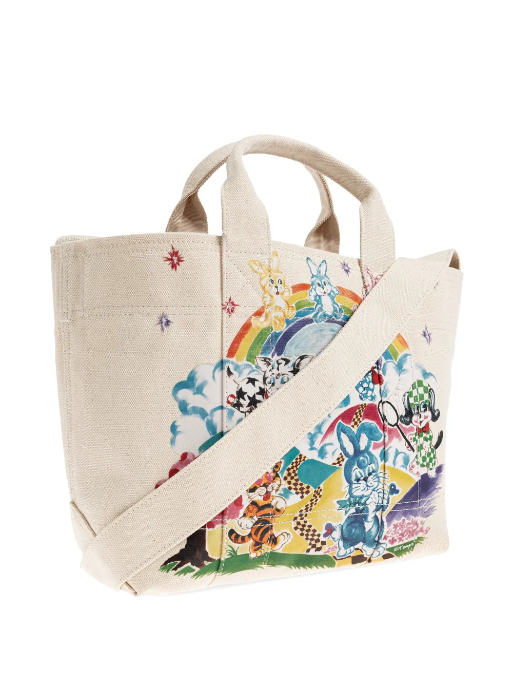 Kenzo Cartoon kleine shopper Beige