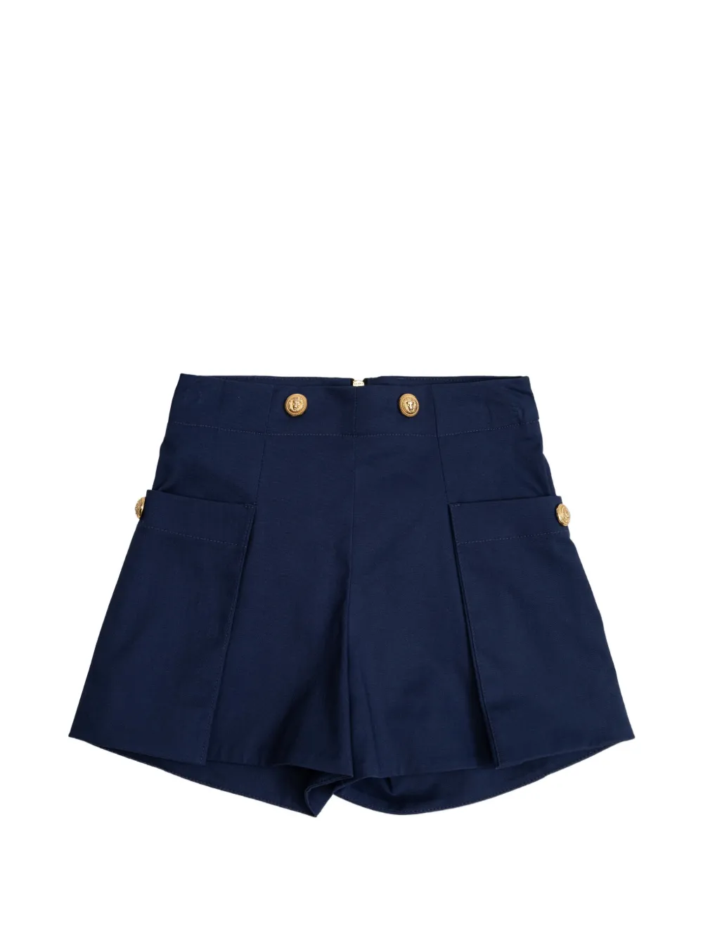 Balmain Kids button-detailed shorts - Blu