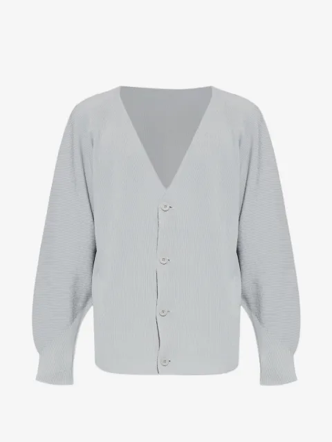 Homme Plissé Issey Miyake pleated button cardigan