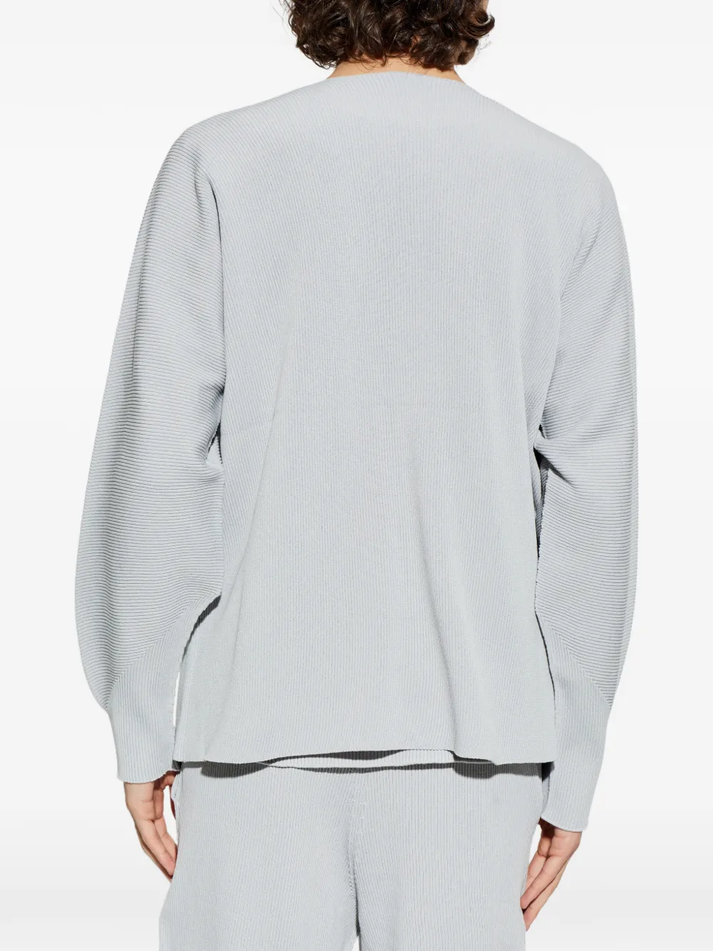 Pleated Button Cardigan
