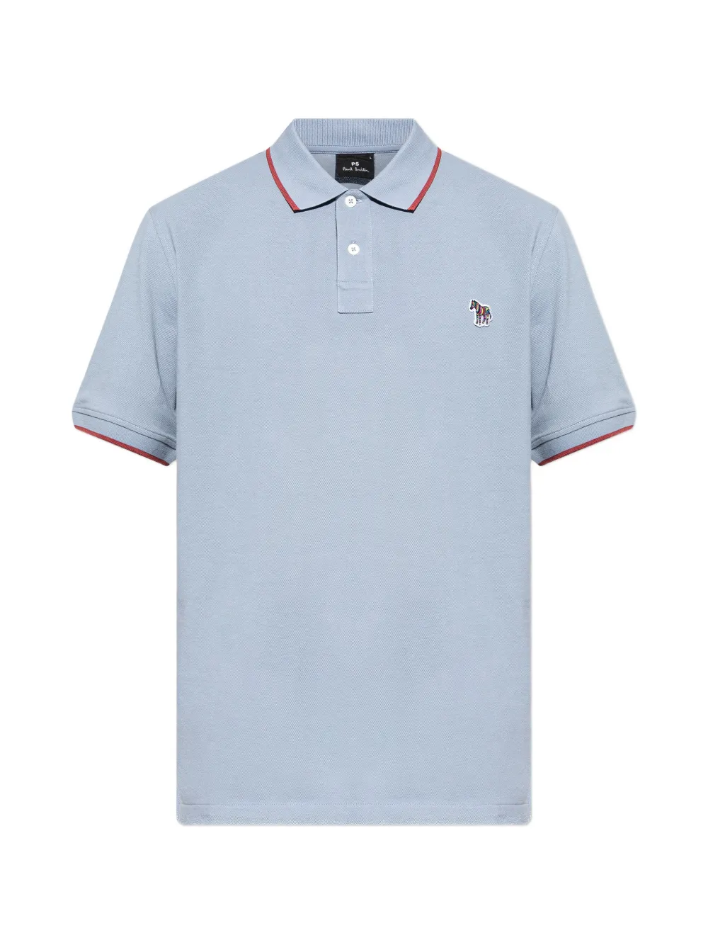 PS Paul Smith zebra-patch polo shirt - Blau
