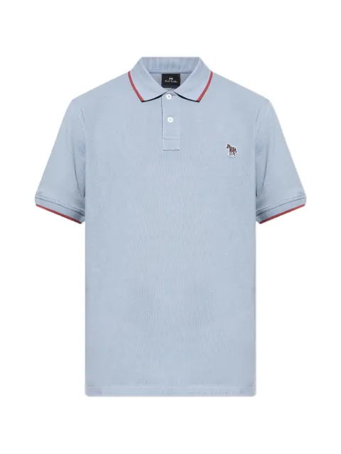 PS Paul Smith playera tipo polo con parche Zebra